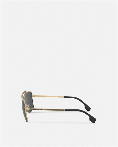 Medusa Focus Sunglasses Black,Gold 